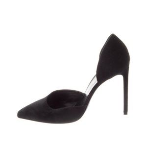 Saint Laurent Suede D’orsay Pumps - image 1